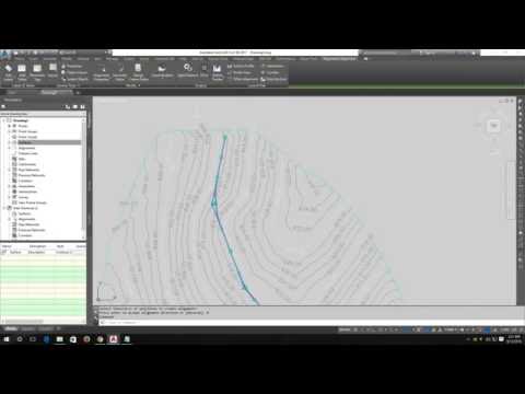 How to create road alignment using - AutoCAD Civil 3D 2017