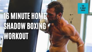 16-Minute Home Shadow Boxing Tabata Workout | For Beginners| No Equipment