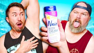 Men Try Nair Vs Veet - Body Hair Removal Test