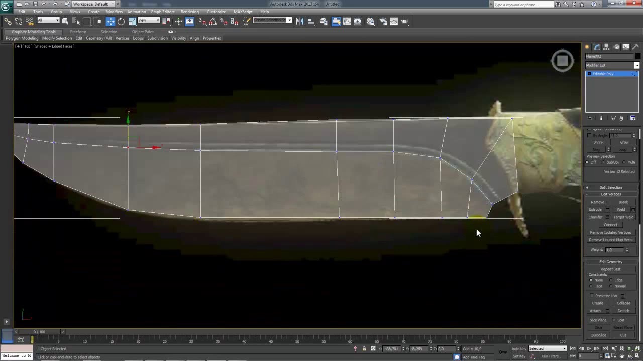 Как сделать нож на 3ds max 548