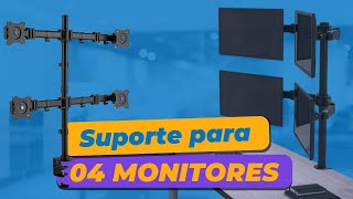 Suporte articulado de mesa para quatro 4 monitores ou TV FT-726M4 Fixatek