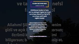 Hz. Adem Asın Kabede Yaptığı Tevbe Duası