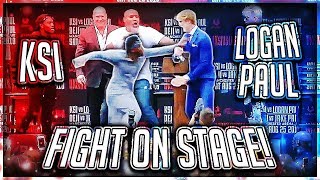 KSI PUNCHED LOGAN PAUL AT PRESS CONFERENCE (Highlights)