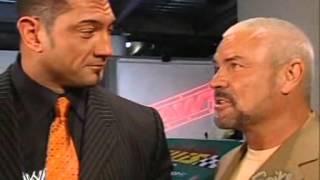 2005 05 02 Raw Christy Hemme, Batista, And Eric Bischoff Backstage