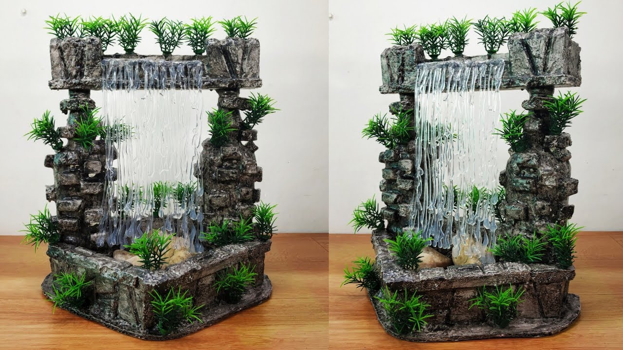 Asian fountain indoor wall