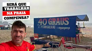 Mais Um Dia Do Nosso Trabalho Na Praia Do Guarujá