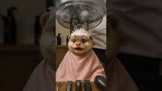 Cute Baby Otter Wants A New Hairstyle Gone Wrong