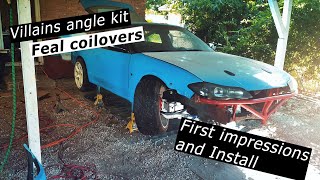 240Sx Angle Kit Is On, And Coilovers Installed Crazy Good First Impressions