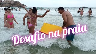 Desafio , Tentar Pegar Uma Onda Na Praia .
