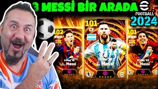 Efootball 2024 Pes 2024 3 Messi̇ Bi̇rden Top Açilimi Efootball 2024 Paket Açilimi