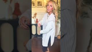 Love Me A Good Split Hem Long Top For Leggings- Would Be Perfect For Date Night