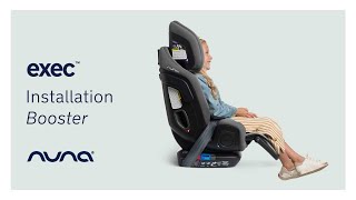 How To Install Nuna Exec Car Seat In Booster Mode Tutorial