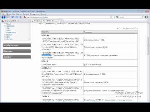 Курс HTML - Урок №02. Понятие тега. Курс HTML - Урок №02. Понятие тега.