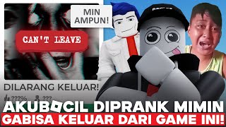 Prank Bocil Main Game Gabisa Keluar Di Roblox Sampe Minta Ampun