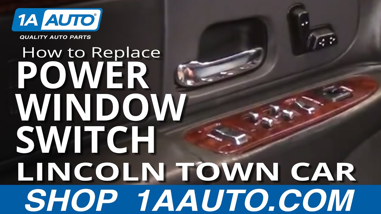 Repair Install Broken Driver Power Window Switch Lincoln Town Car 