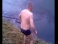 Drunk Dive Faceplant on Ice Drunk Lithuanian Ice