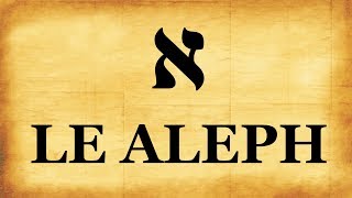 Lettres Hébraïques Le Aleph