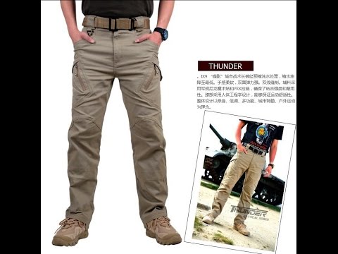 IX9 City Tactical Cargo Pants Combat SWAT Army Military Cotton Pockets Stretch Flexible Man Casual