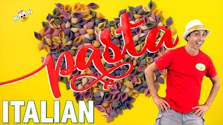 Italian Pasta - Easy Italian Education Learning For Kids Mr Oopy