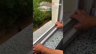 Stopped Cold Air From Coming Through The Window With Just Stretch Film