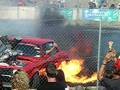 Springnats 2008 - Ford Cortina big block V8 pulling a burnout ending in flames
