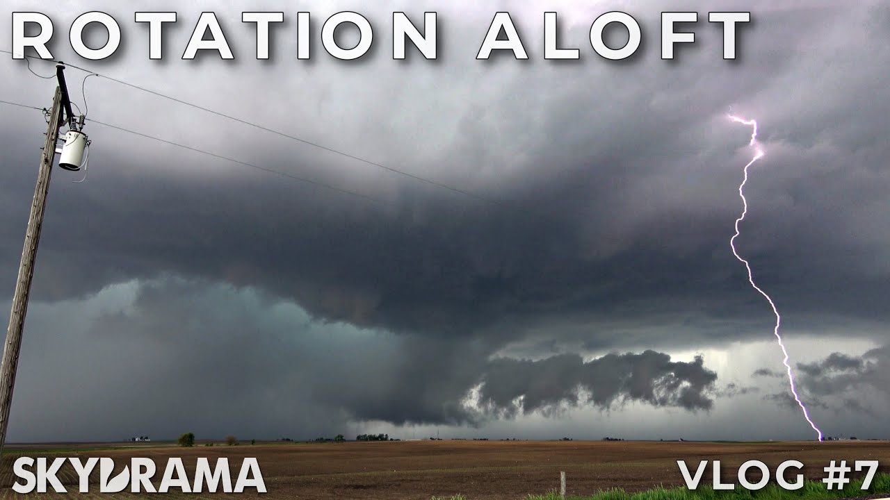 ROTATION ALOFT | Skydrama VLOG | May 23rd, 2020 HP Supercells and Rotating Wall Clouds | Central IL