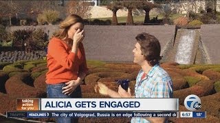 Erik Karell and Alicia Smith get engaged