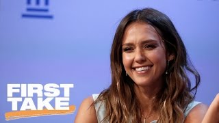 jessica alba full interview on first take first take april 5 2017