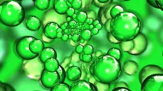 Футаж Зеленые Пузыри