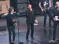 The Beatles Ringo Starr and Paul McCartney onstage together at Rock & Roll Hall of Fame Induction