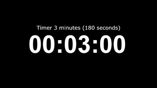 Timer 3 Minutes 180 Seconds