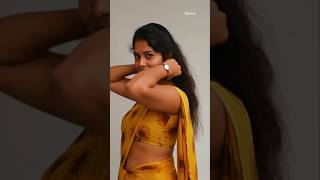 How To Style Like Yazhini 104 Beautiful Sunflower-Printed Yellow Saree With Yellow Blouse