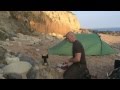 fourth wild camping bushcraft trip on beach, Isle of Wight.