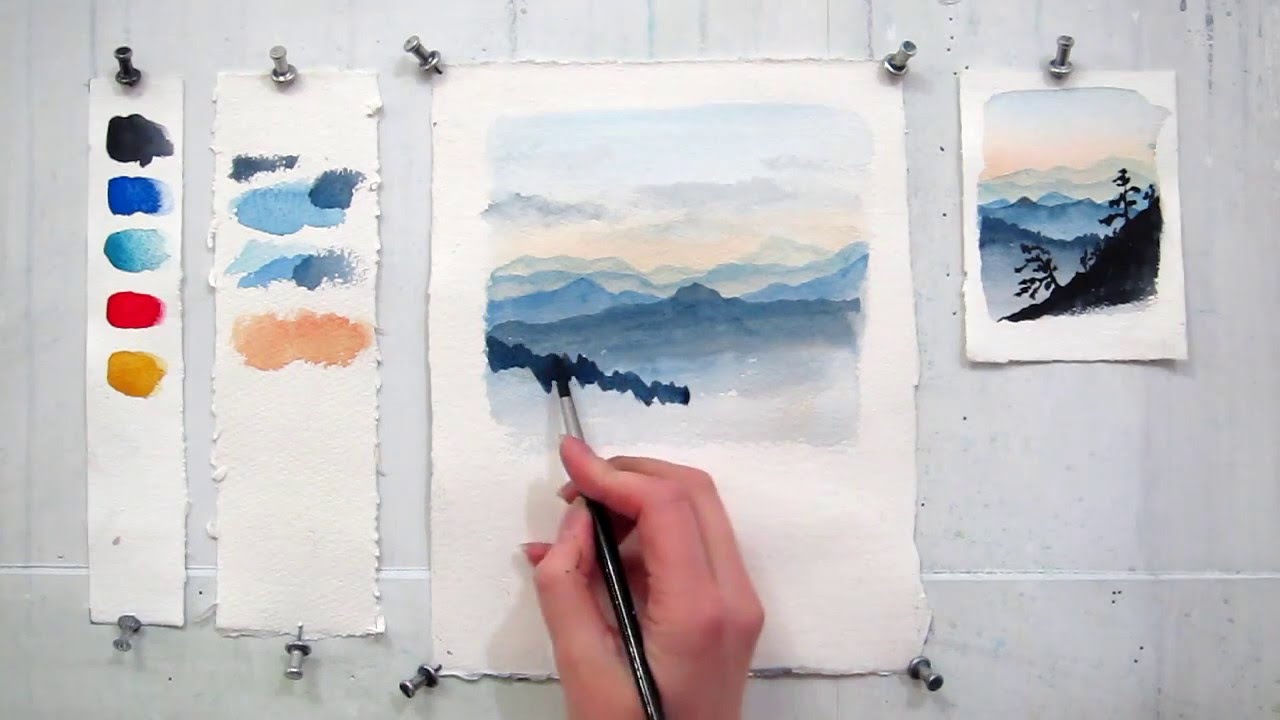 Easy Watercolor Ideas Step By Step - 35 Step by Step Watercolour