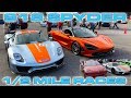 Porsche 918 Spyder vs McLaren 720S & Tesla P100D Drag Racing 1/2 Mile