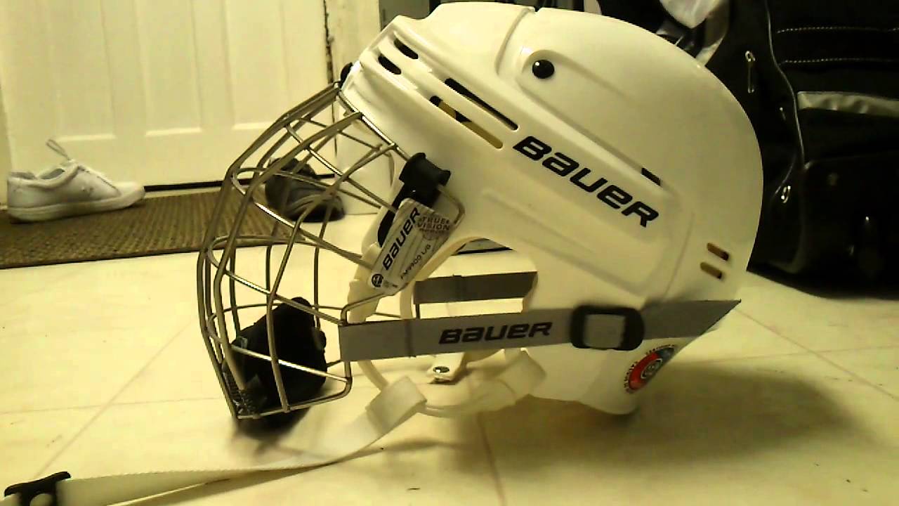 Bauer 4500 helmet with 9900 Cage YouTube