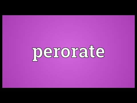 Header of perorate