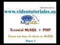 Crear base de datos mysql + php registro de usuarios prte1