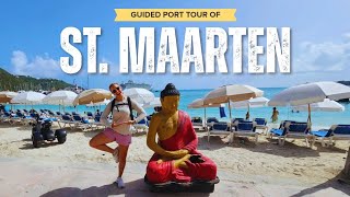 St. Maarten Port Tour 4K Guided Walking Tour To Beaches, Shopping, Food And More
