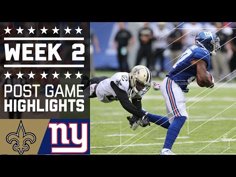 Saints Vs Giants Nfl Week 2 Game Highlights Saints Vs Giants Nfl Week 2 Game Highlights
