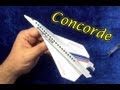 Origami Concorde (page 1). YouTube Airplane Video Tutorials