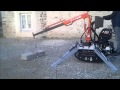 Mini grue maxilift sur chenillard Mini grue maxilift sur chenillard