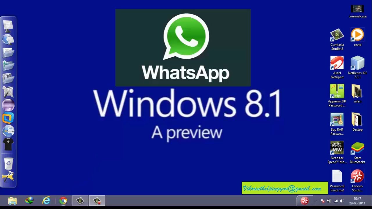 Download Whatsapp For Windows 8.1 Pro Laptop