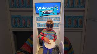 Blindfolded guessing Feastables chocolate @MrBeast @MrBeast2 #feastables #chucky #chocolate