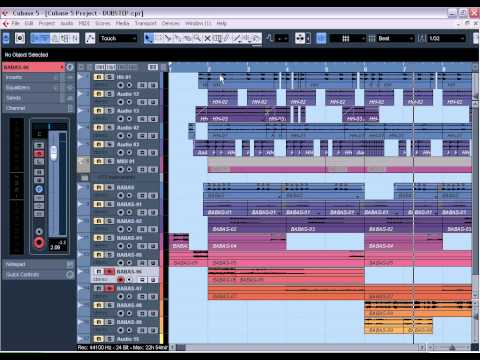 Как сделать басы в cubase