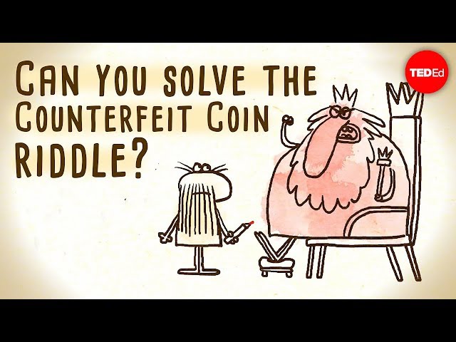 Can You Solve The Counterfeit Coin Riddle? - Video