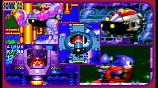 Sonic The Hedgehog Cd - All Boss Encounters - No Damage
