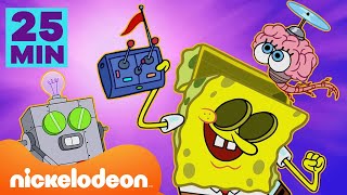 Губка Боб | 25 Мин. Величайших Изобретений Губки Боба | Nickelodeon (Россия)