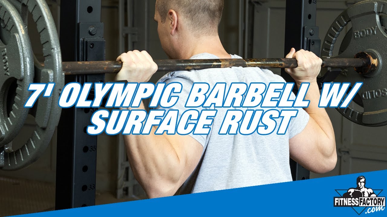 Get A 7' Olympic Barbell with Surface Rust For 50% Off now at FitnessFactory.com!