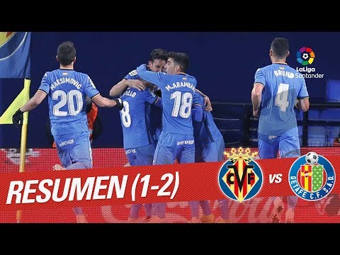 Resumen de Villarreal CF vs Getafe CF (1-2)
